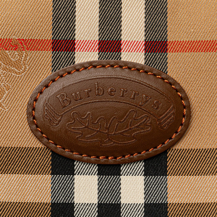 BURBERRY Haymarket Check Canvas Tote Tote Bag