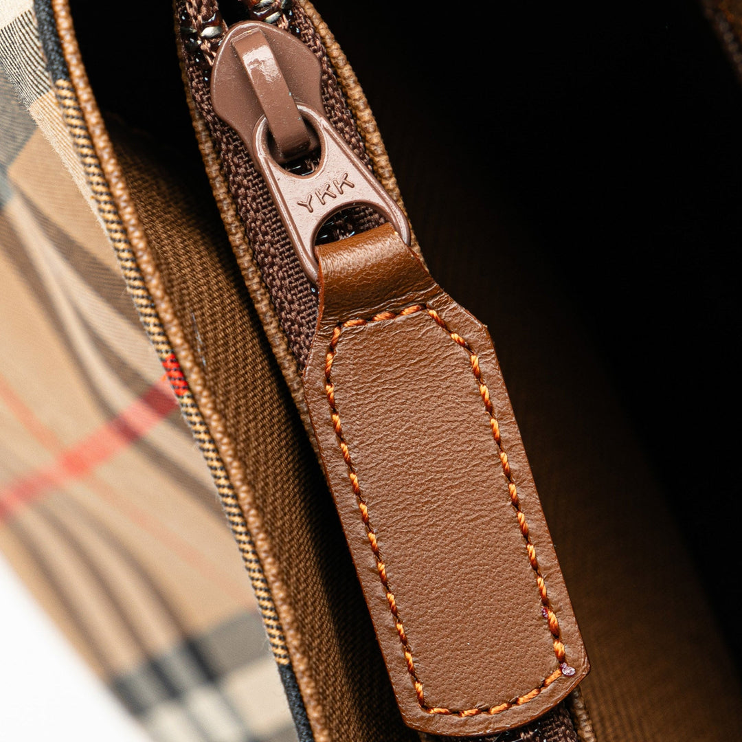 BURBERRY Haymarket Check Canvas Tote Tote Bag