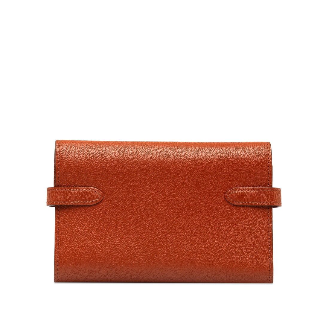 Top quality Hermes Chevre Classic Kelly Wallet Long Wallets