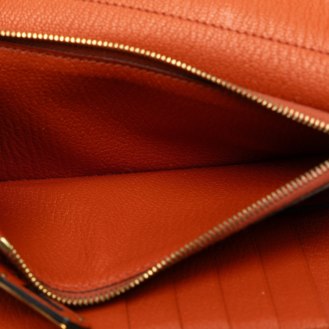 Top quality Hermes Chevre Classic Kelly Wallet Long Wallets
