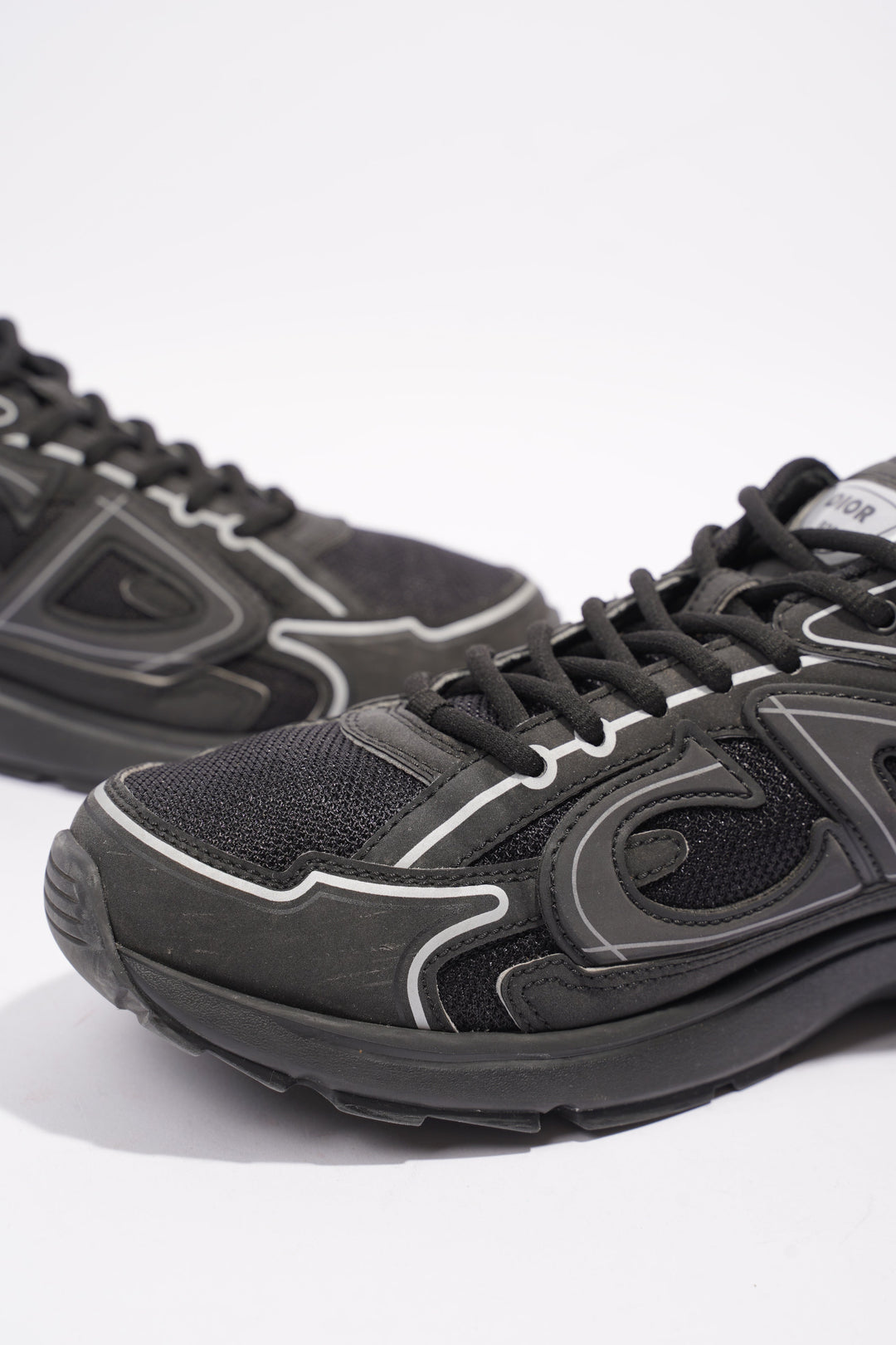 Christian Dior B30 Black / Silver Mesh EU 43 UK 9