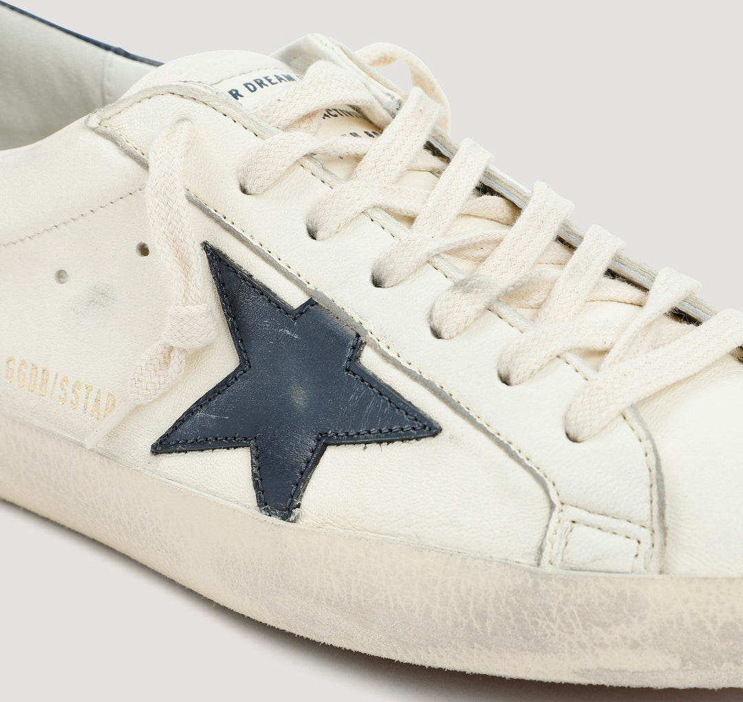 SUPER-STAR BEIGE/BLUE LOW TRAINER