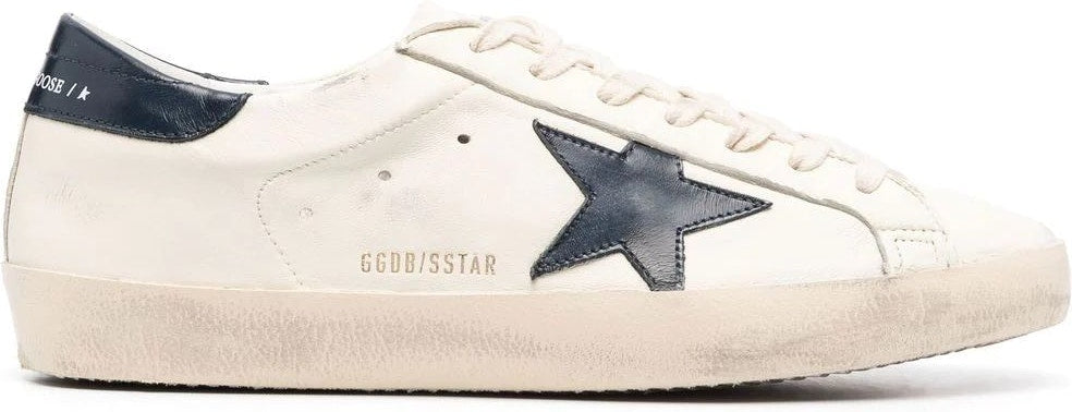 SUPER-STAR BEIGE/BLUE LOW TRAINER