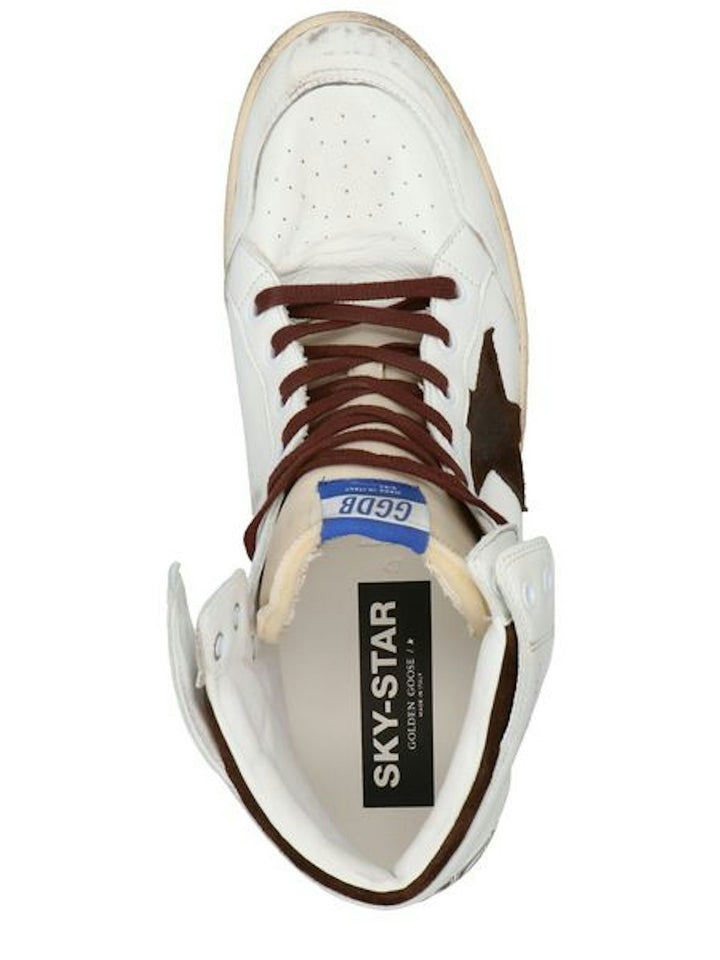 HIGH SKY-STAR WHITE/BEIGE/CHOCOLATE TRAINER