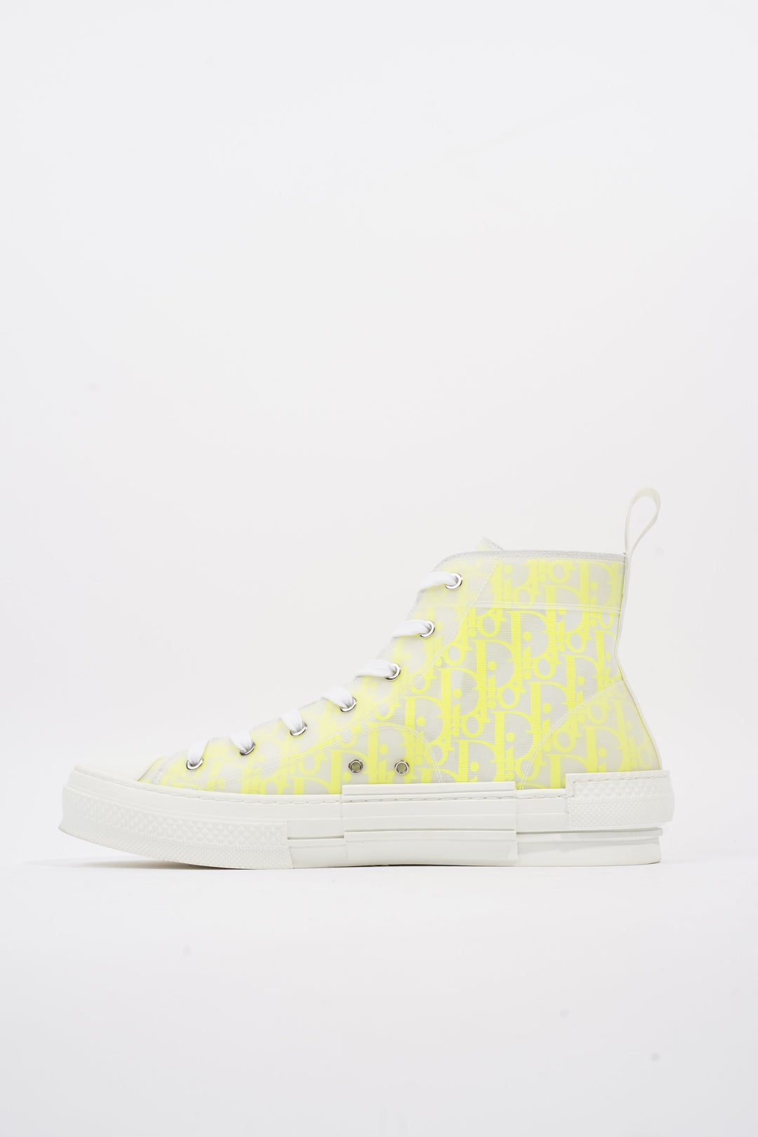 Christian Dior B23 White / Neon Yellow Canvas EU 46 UK 12