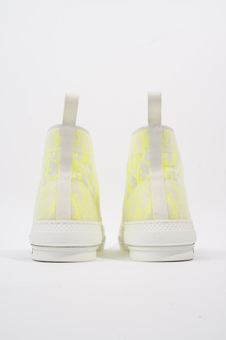 Christian Dior B23 White / Neon Yellow Canvas EU 46 UK 12