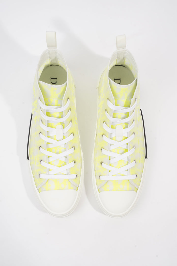 Christian Dior B23 White / Neon Yellow Canvas EU 46 UK 12