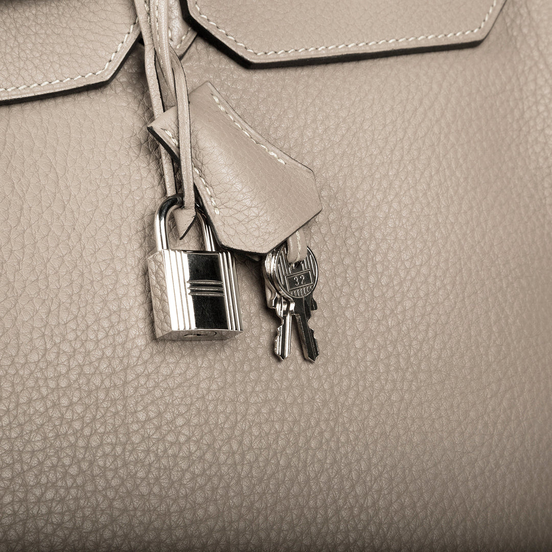 Birkin 40 - Gris Tourterelle Clemence - PHW