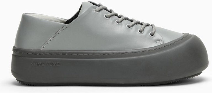Goofy Grey Leather Low Trainer