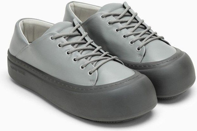 Goofy Grey Leather Low Trainer