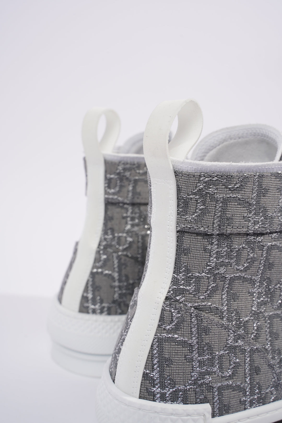Christian Dior B23 Hightops Grey Oblique / White Canvas EU 43 UK 9