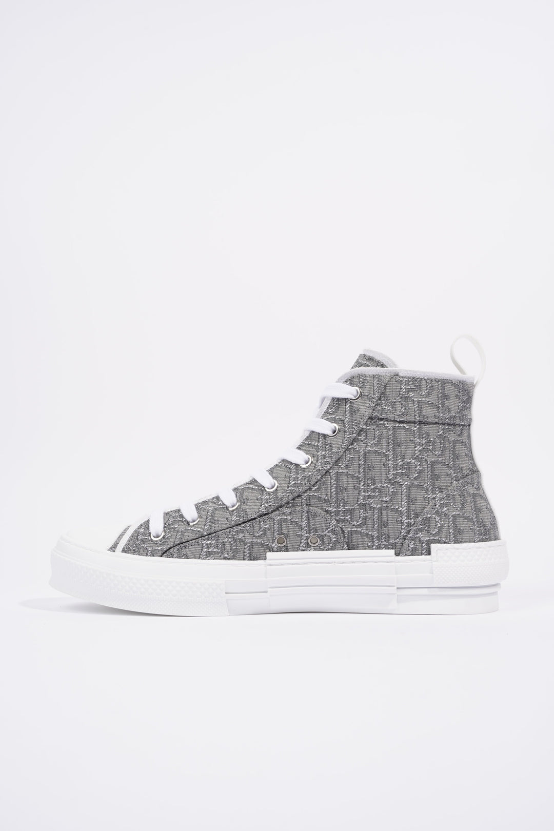 Christian Dior B23 Hightops Grey Oblique / White Canvas EU 43 UK 9
