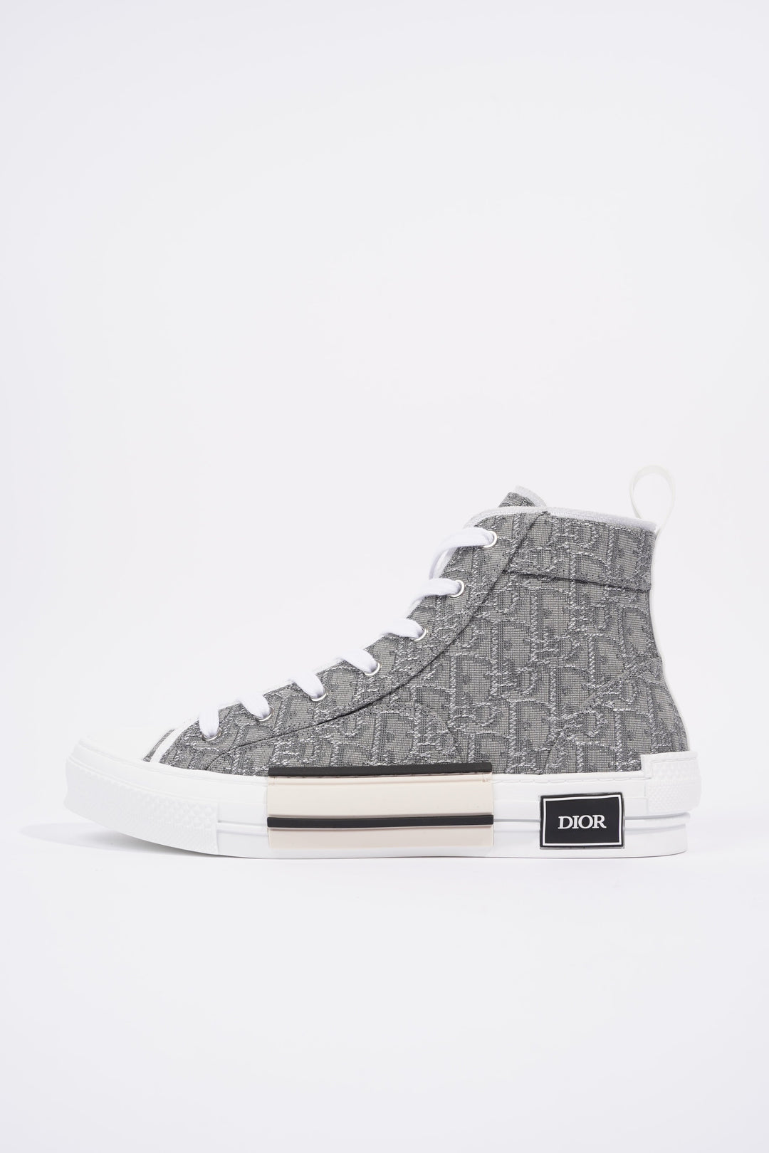 Christian Dior B23 Hightops Grey Oblique / White Canvas EU 43 UK 9
