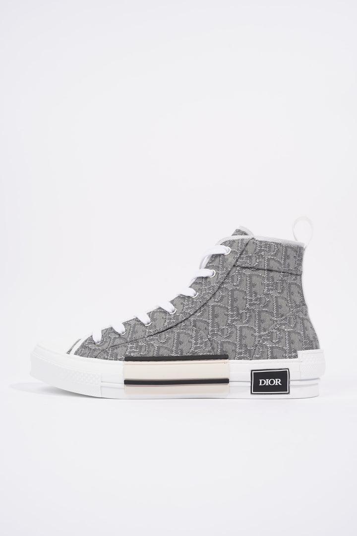 Christian Dior B23 Hightops Grey Oblique / White Canvas EU 43 UK 9