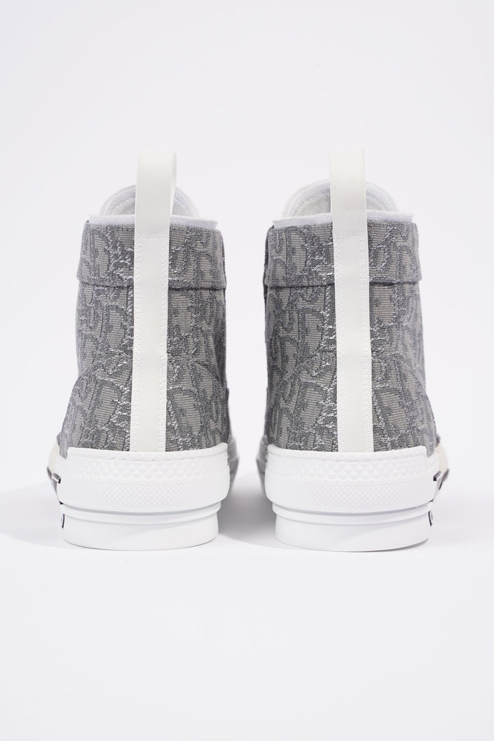 Christian Dior B23 Hightops Grey Oblique / White Canvas EU 43 UK 9
