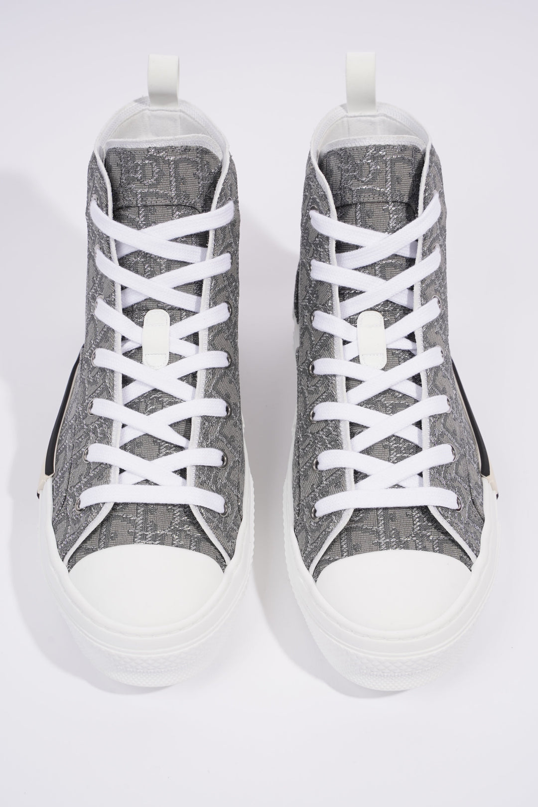 Christian Dior B23 Hightops Grey Oblique / White Canvas EU 43 UK 9