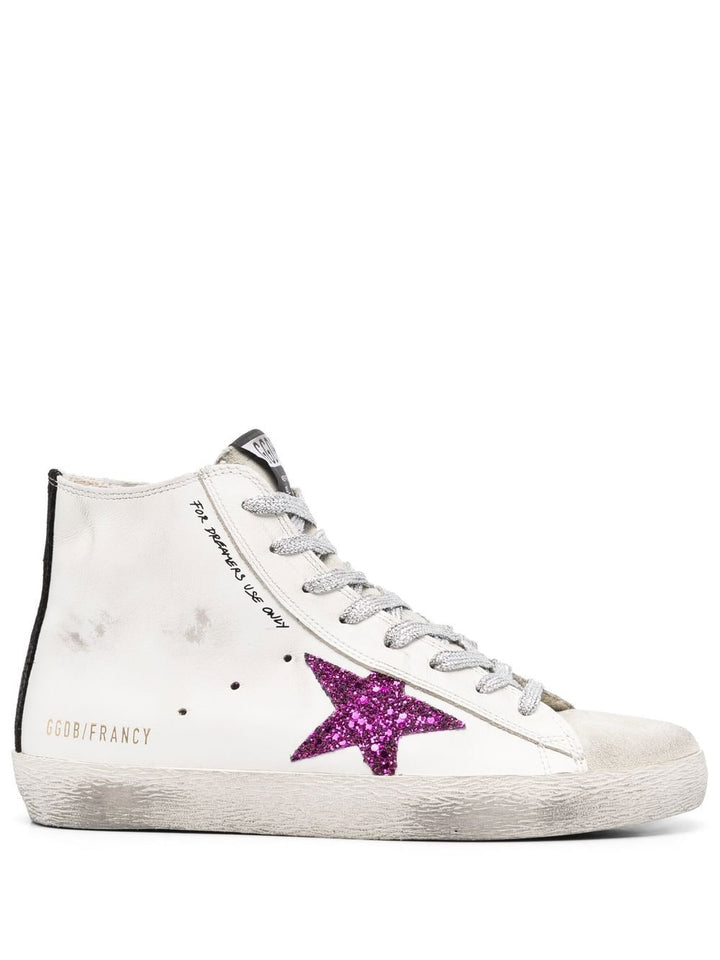 FRANCY LEATHER UPPER SUEDE TOE AND