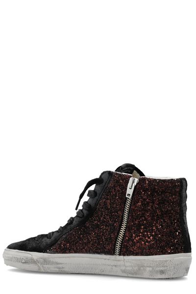GLITTER HIGH TOP SNEAKERS