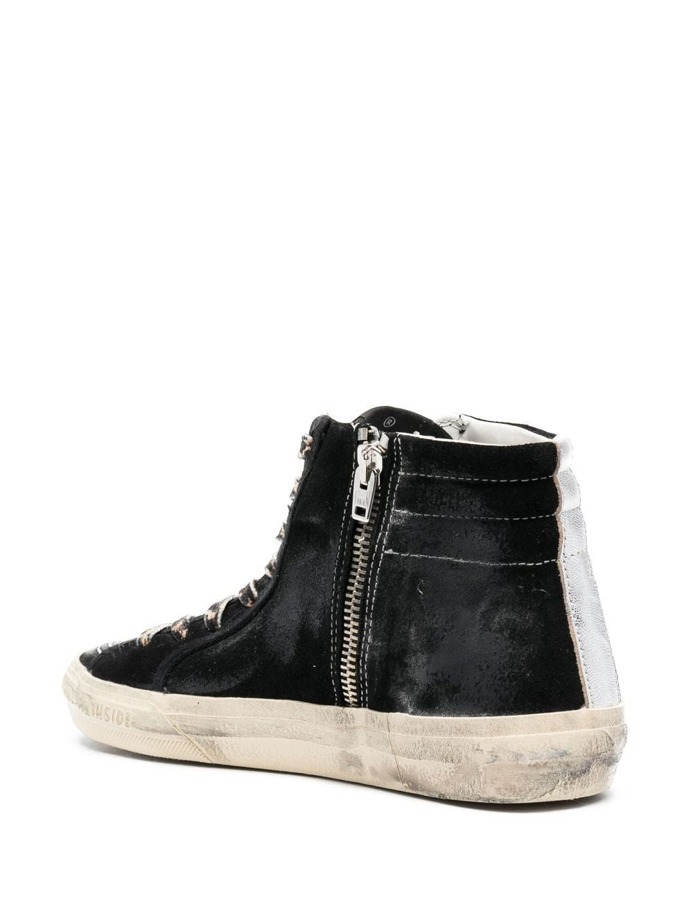 SLIDE SUEDE UPPER SHINY LEATHER WAV
