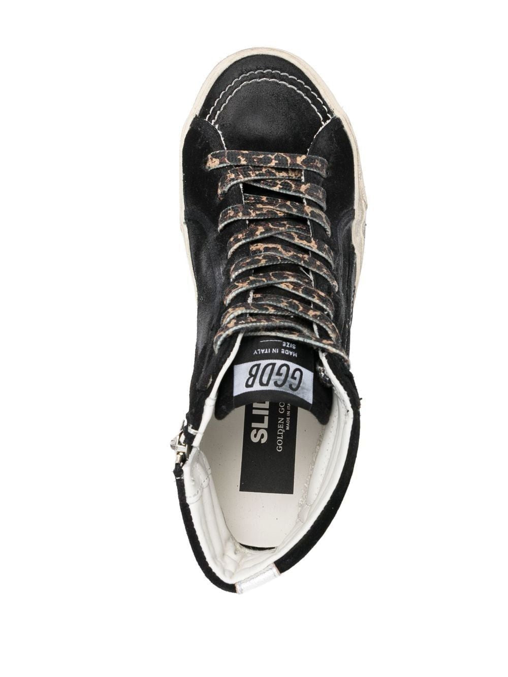 SLIDE SUEDE UPPER SHINY LEATHER WAV