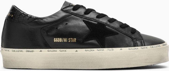 LOW HI STAR BLACK TRAINER WITH PLATFORM