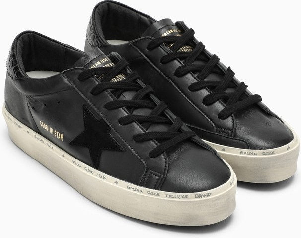 LOW HI STAR BLACK TRAINER WITH PLATFORM