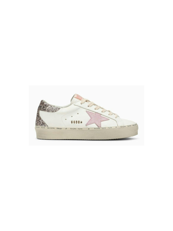 HI-STAR WHITE/PINK/GLITTER SNEAKER