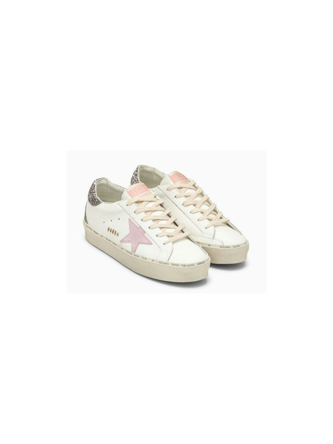 HI-STAR WHITE/PINK/GLITTER SNEAKER