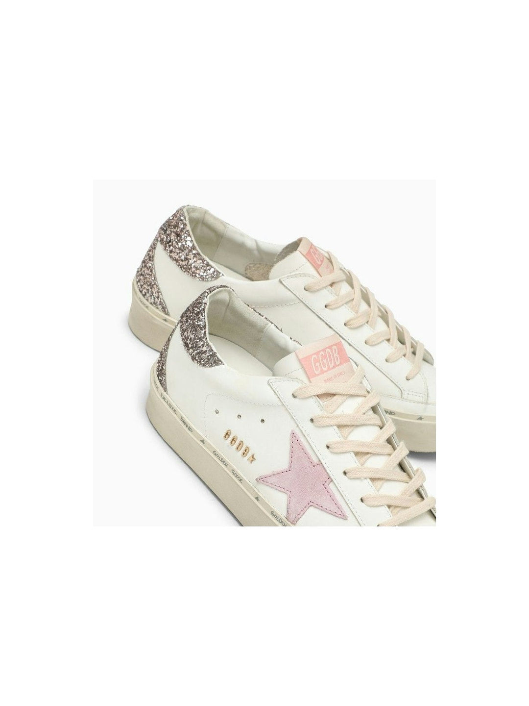 HI-STAR WHITE/PINK/GLITTER SNEAKER