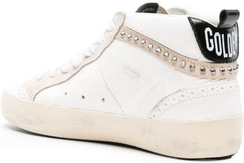 GOLDEN GOOSE MID STAR LEATHER SNEAKERS