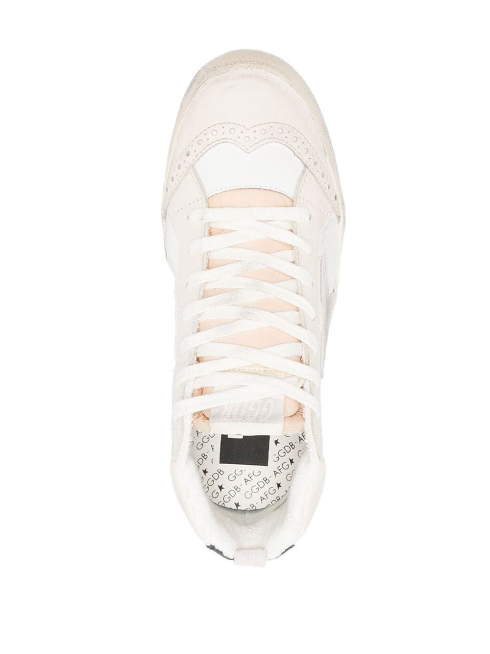 GOLDEN GOOSE MID-STAR DISTRESSED SNEAKERS
