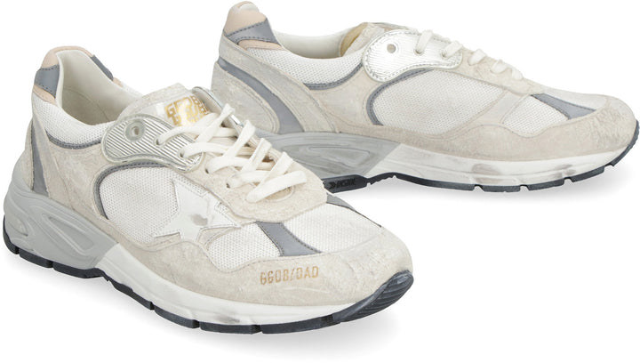 DAD-STAR DISTRESSED WHITE/GREY SNEAKERS