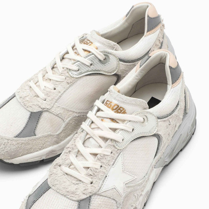 DAD-STAR DISTRESSED WHITE/GREY SNEAKERS