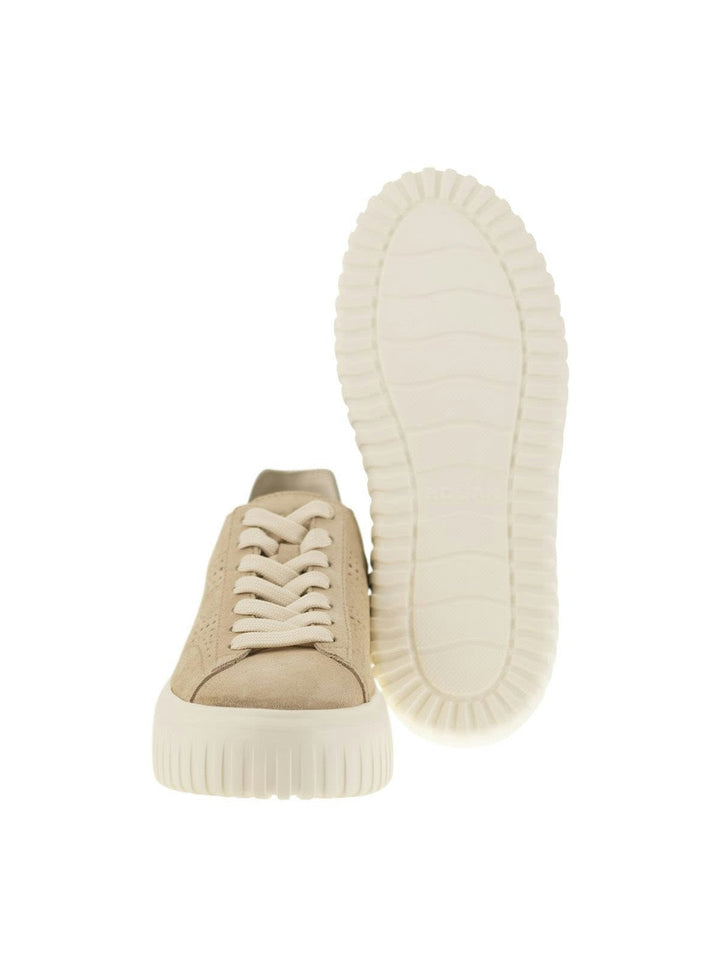 H-STRIPES NUBUCK TRAINERS