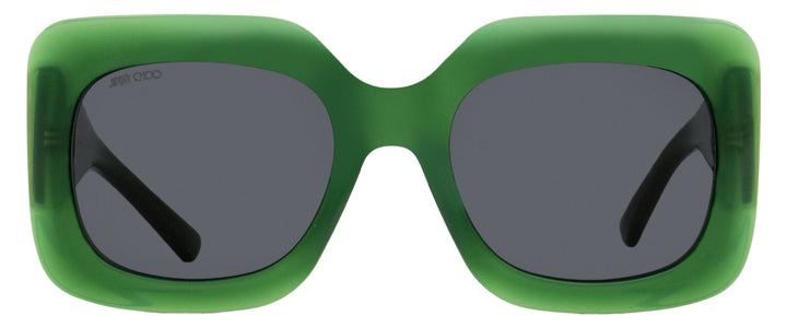 Jimmy Choo Rectangular Sunglasses Gaya PEFIR Green/Gold 54mm