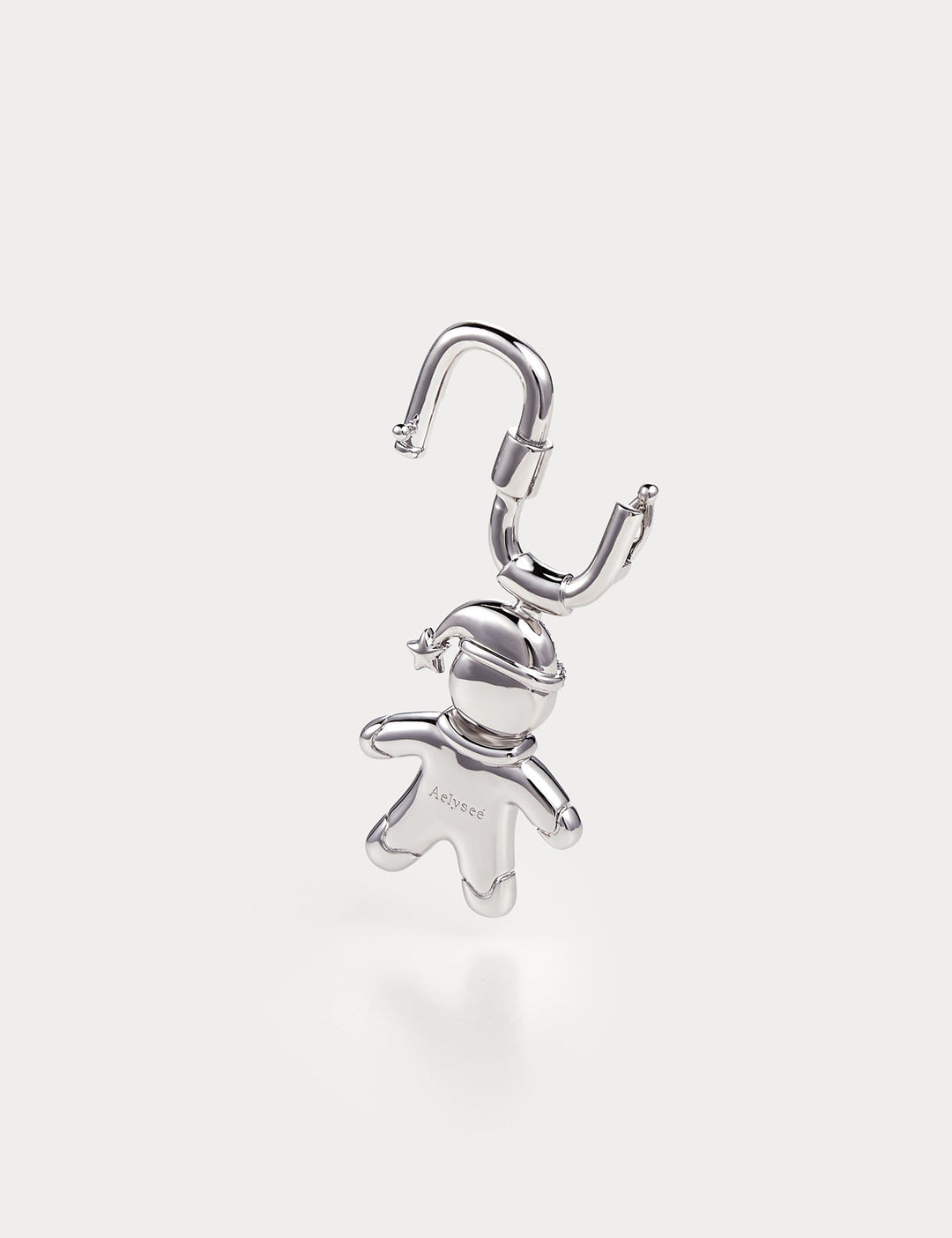 Classic Silver—Gingerbread Man Bag Charm