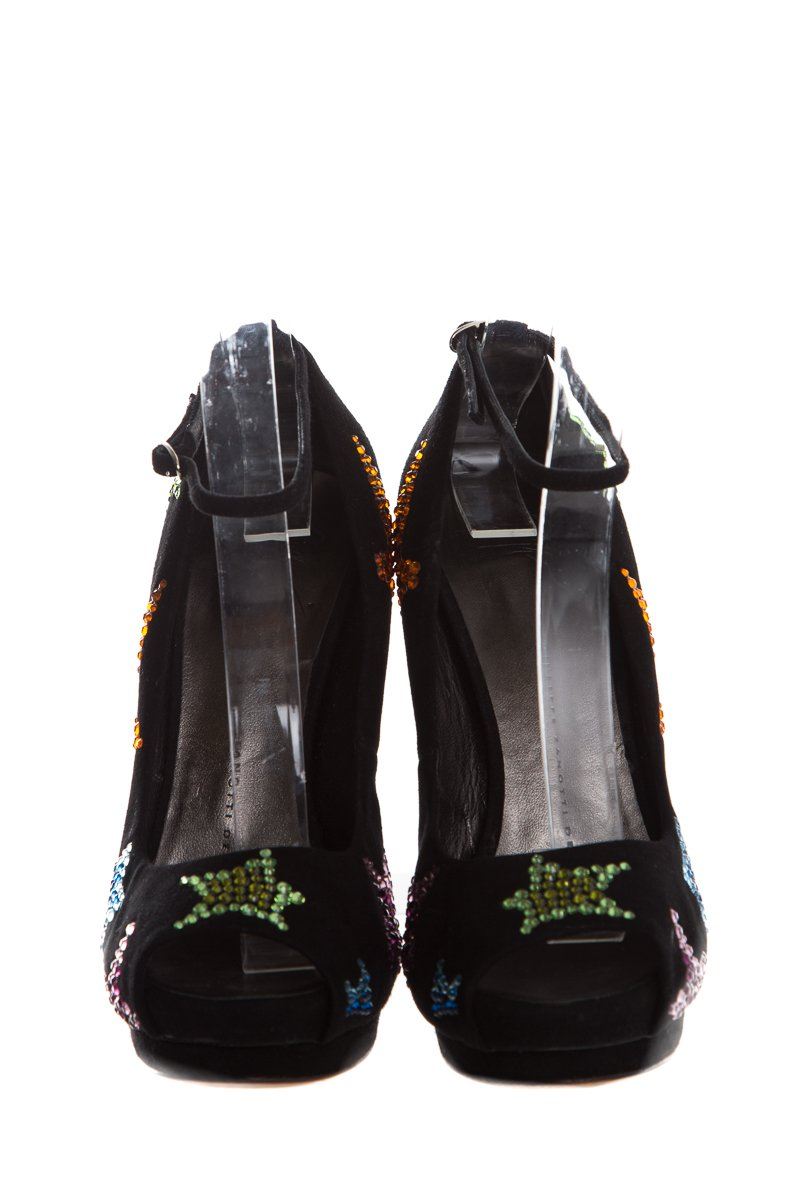 Giuseppe Zanotti Balc Suede Heels SZ 37