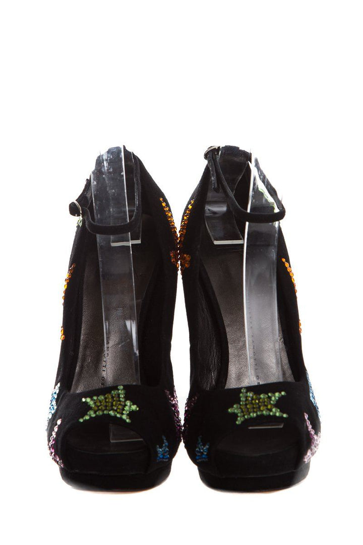 Giuseppe Zanotti Balc Suede Heels SZ 37