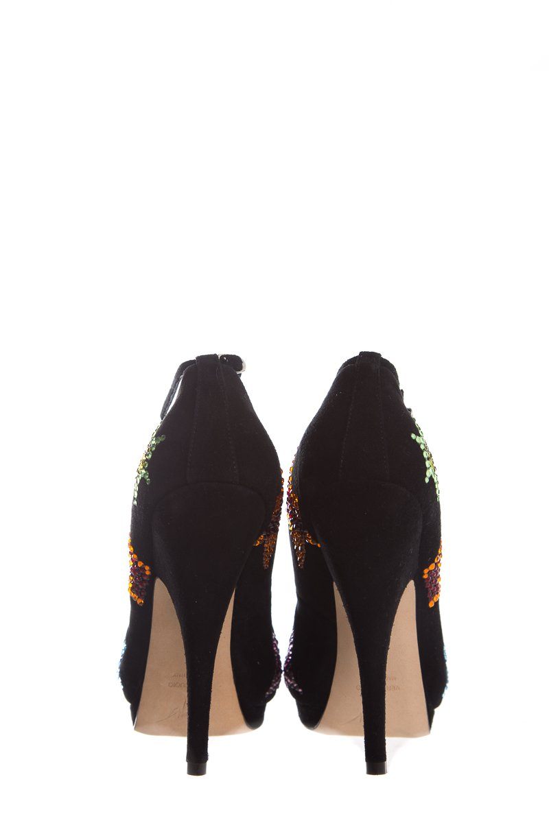 Giuseppe Zanotti Balc Suede Heels SZ 37