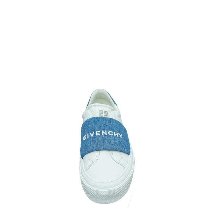 Givenchy Bicolor City Sport Denim Strap Slip on Sneaker 38