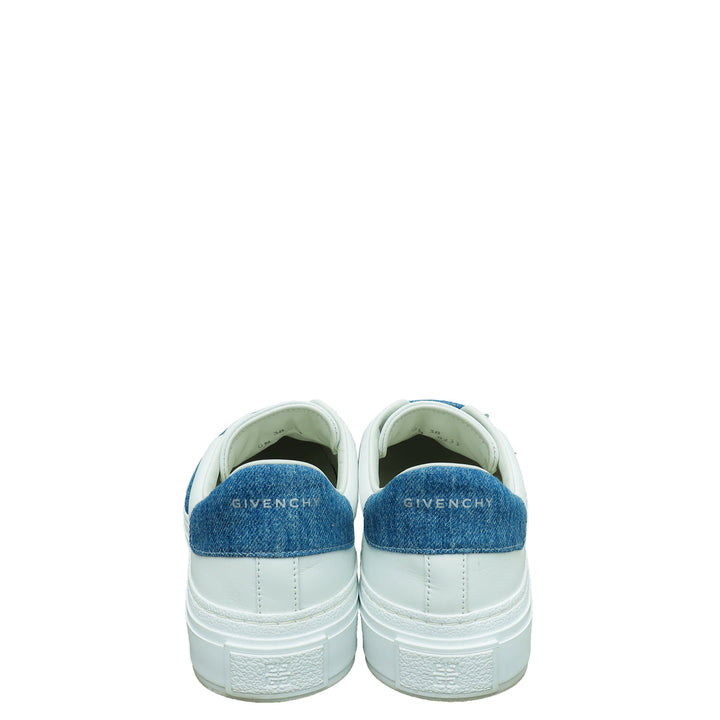 Givenchy Bicolor City Sport Denim Strap Slip on Sneaker 38