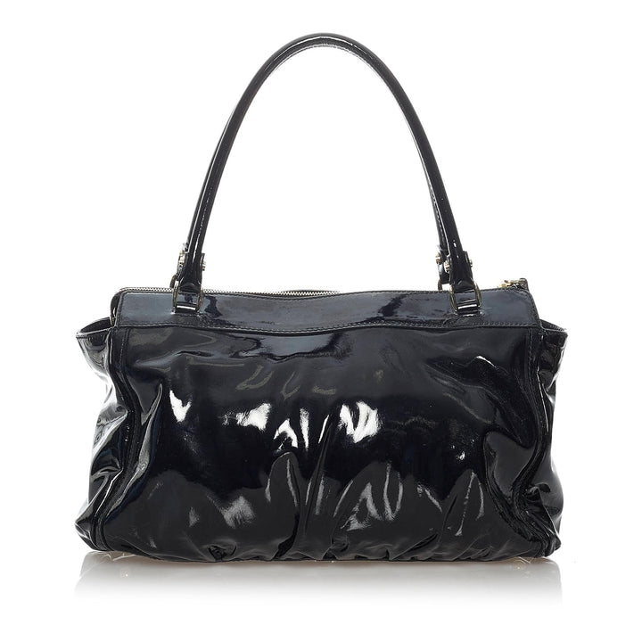 Gucci Abbey D-Ring Patent Leather Shoulder Bag (SHG-30321)