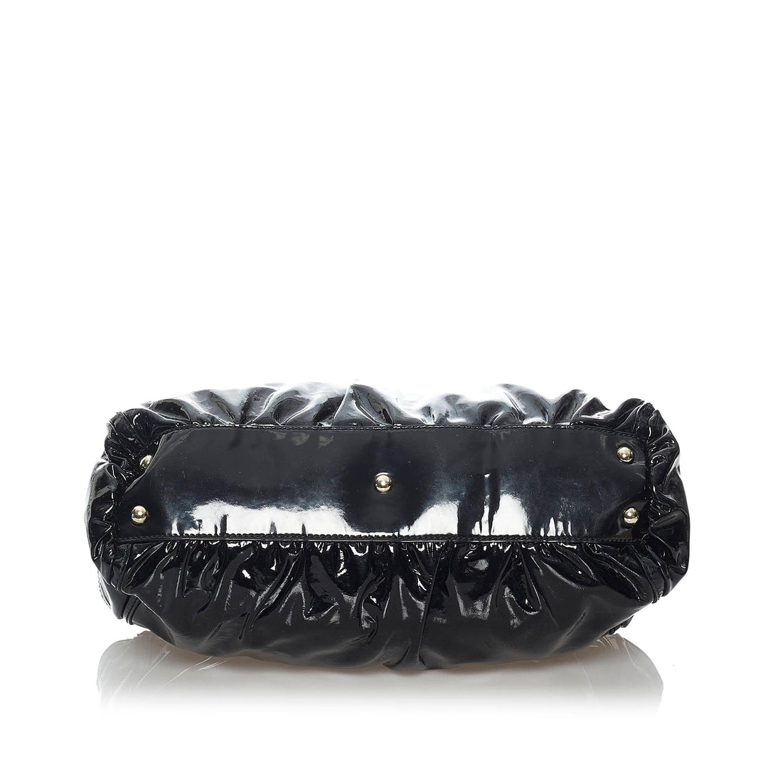 Gucci Abbey D-Ring Patent Leather Shoulder Bag (SHG-30321)