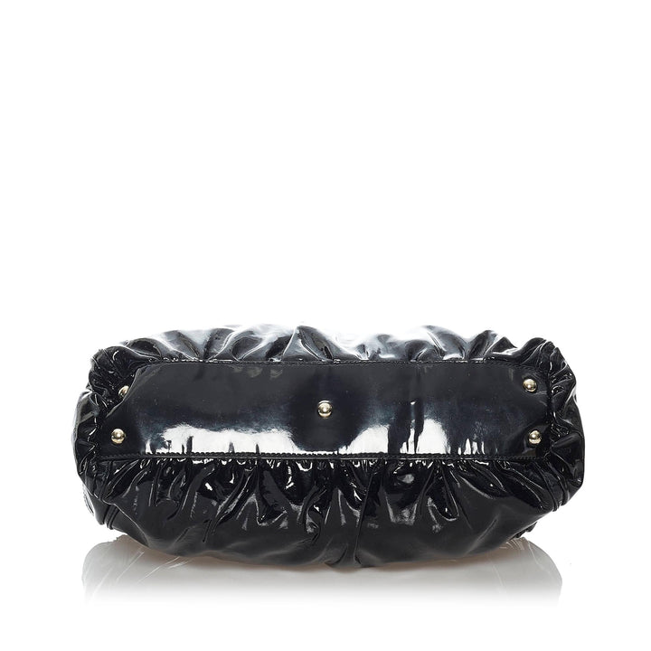 Gucci Abbey D-Ring Patent Leather Shoulder Bag (SHG-30321)