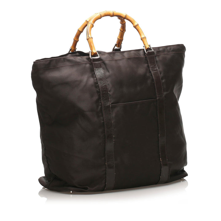 Gucci Bamboo Nylon Tote Bag (SHG-11038)