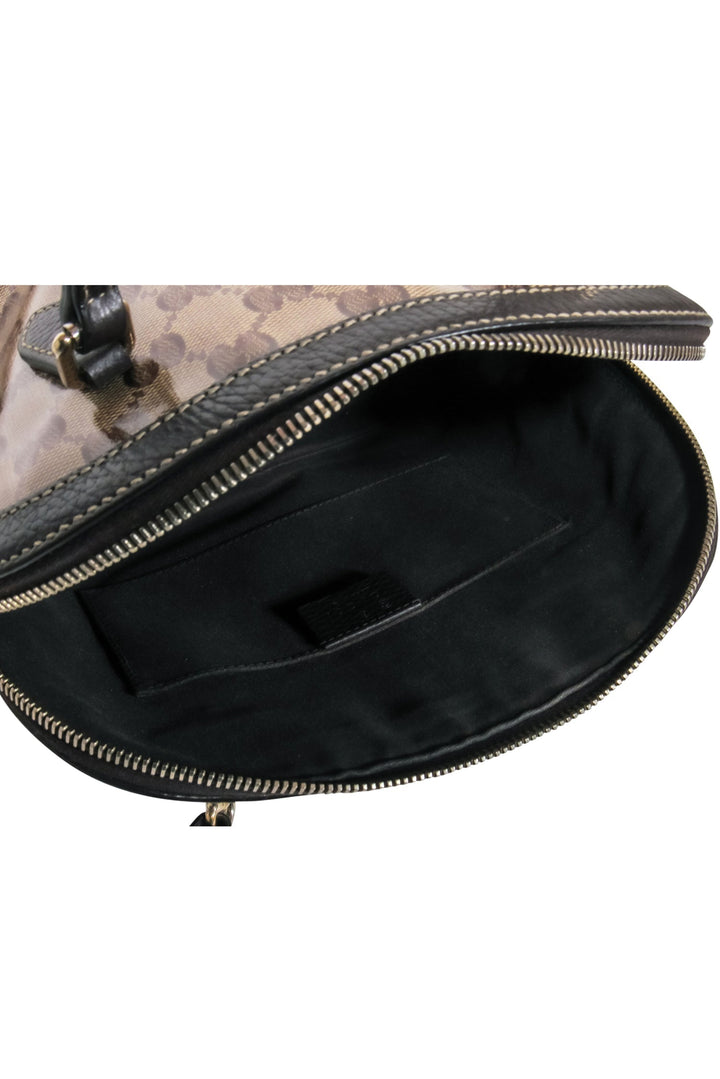 Gucci - Brown "GG" Monogram Mini Convertible Crossbody