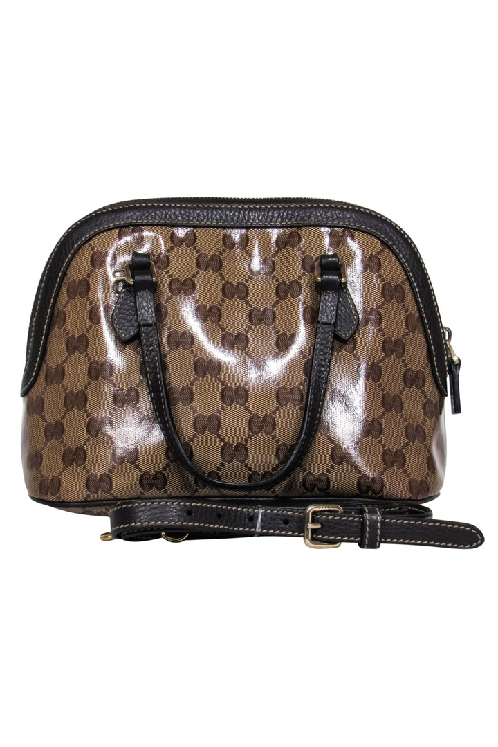 Gucci - Brown "GG" Monogram Mini Convertible Crossbody