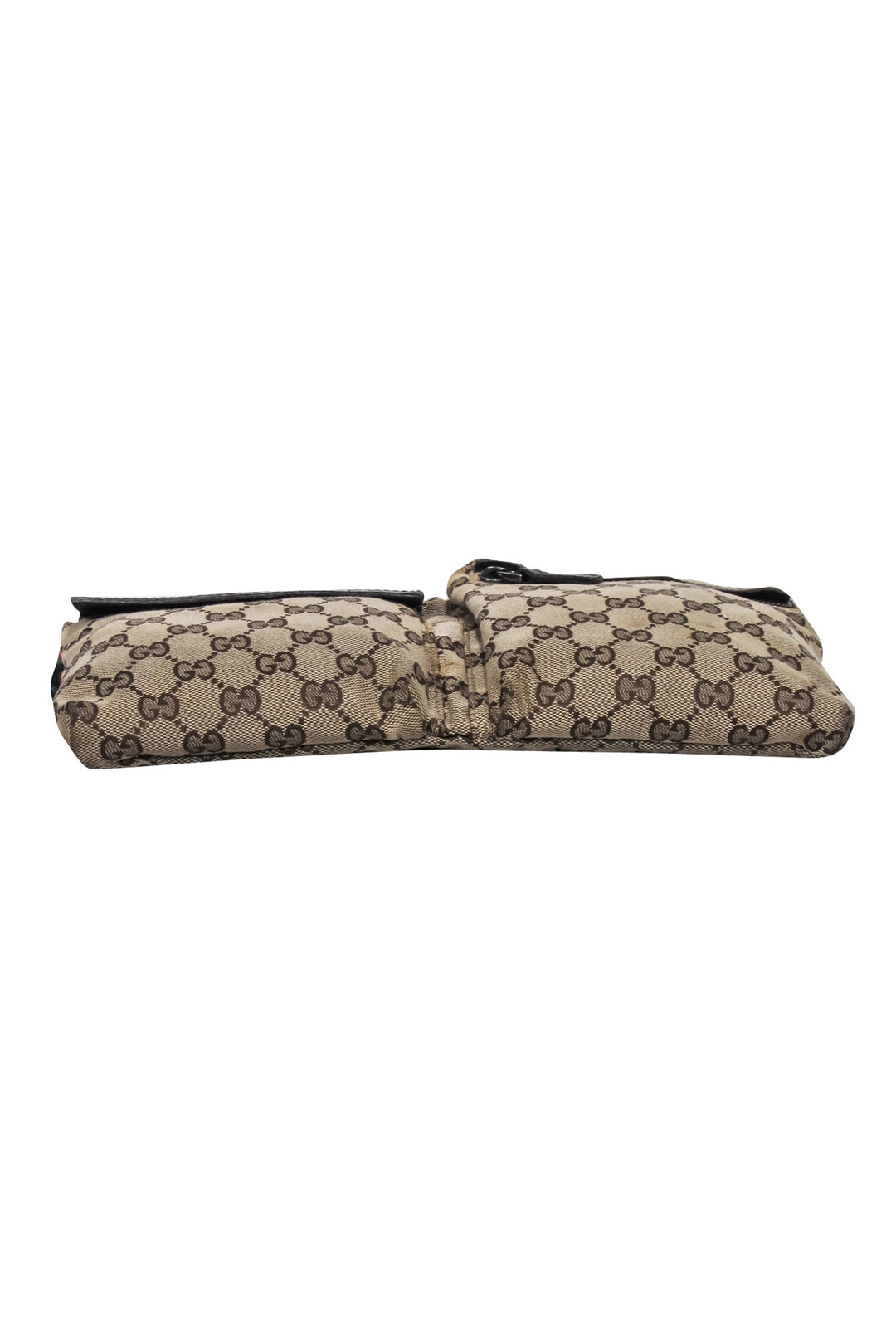 Gucci - Brown Monogram Print Crossbody Belt Bag