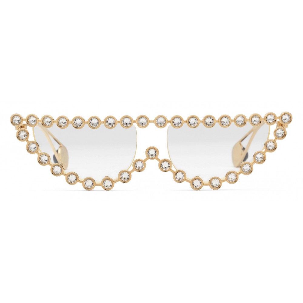 GUCCI Cat Eye Sunglasses With Crystals