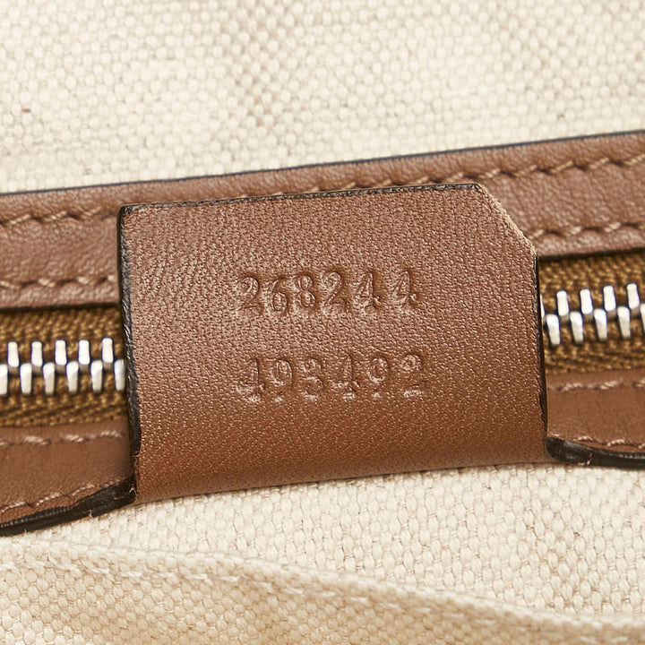 Gucci Double G Braided Strap Leather Crossbody Bag (SHG-deDhdC)